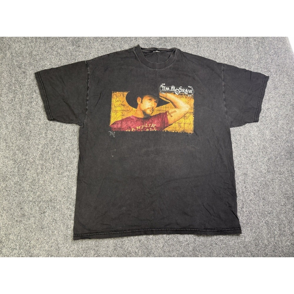 Tim McGraw 2001 Concert Tour T-Shirt Size Large * See Info* Country Music